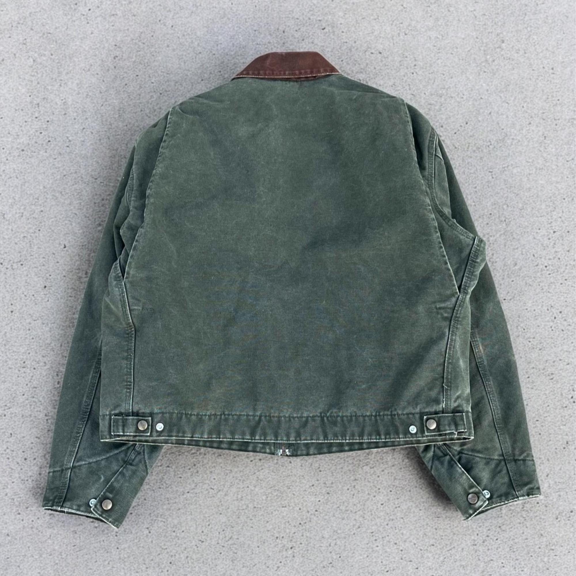 J97 Carhart Detroit Moss Green Jacket - Retro Streetwear