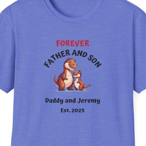 Custom Father and Son T-Shirt Father&#39;s Day Gift Custom Present for New Dads Family Matching Shirts Baby Shower Gift for Dad Present