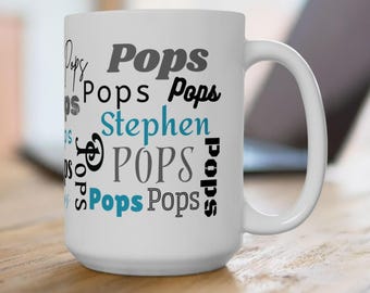Personalized 'Pops' Coffee Mug: Father's Day Gift