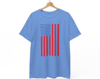 Christian USA Flag T-Shirt: Patriotic Cross Graphic Tee