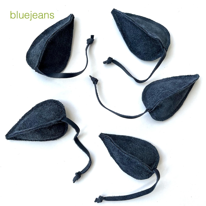 Ratón de juguete individual de cuero con hierba gatera. Hecho de ante reciclado, relleno de hierba gatera orgánica y con cola de cuero. ¡Duradero! imagen 4