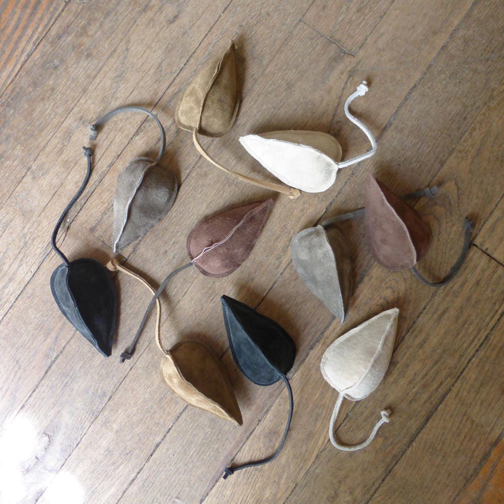leather mouse cat toy