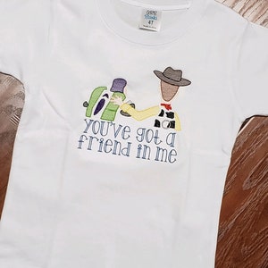 Toy Story Inspired embroidered sketch shirt