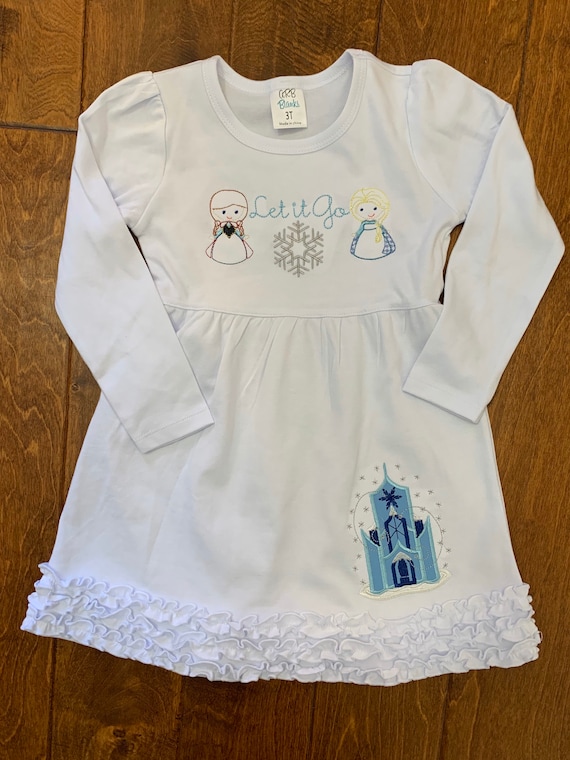 Frozen Inspired Appliqué Dress