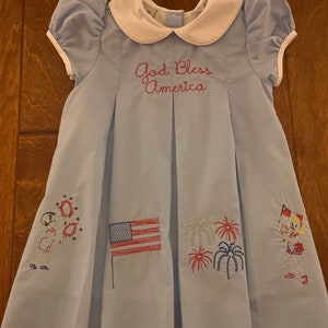 Fourth of July American Pleat Dress