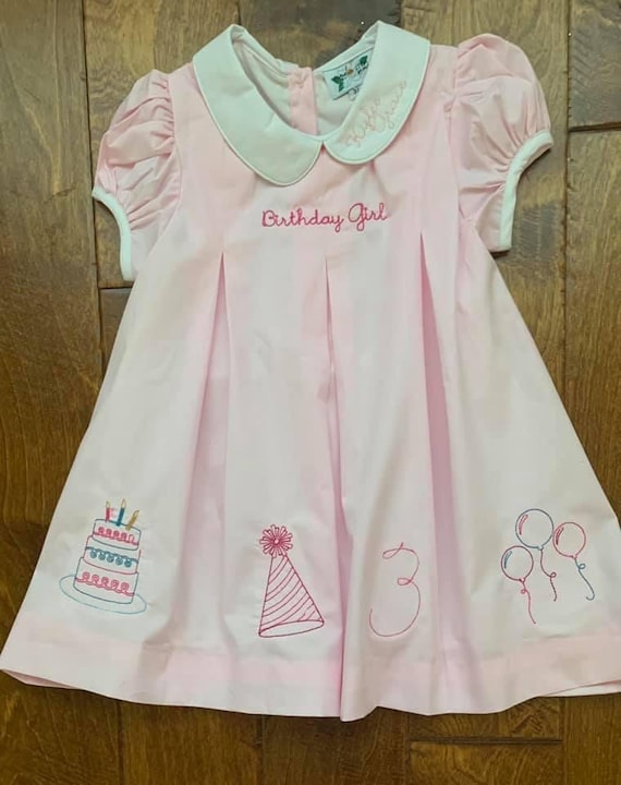 embroidered birthday dress pleat how to hide back