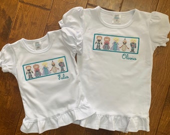 Frozen Inspired Faux Smock Shirt