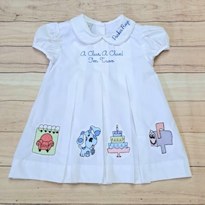 blue's clues dress Vintage Baby Gems | Blues Clues denim dress Size: 5T SOLD