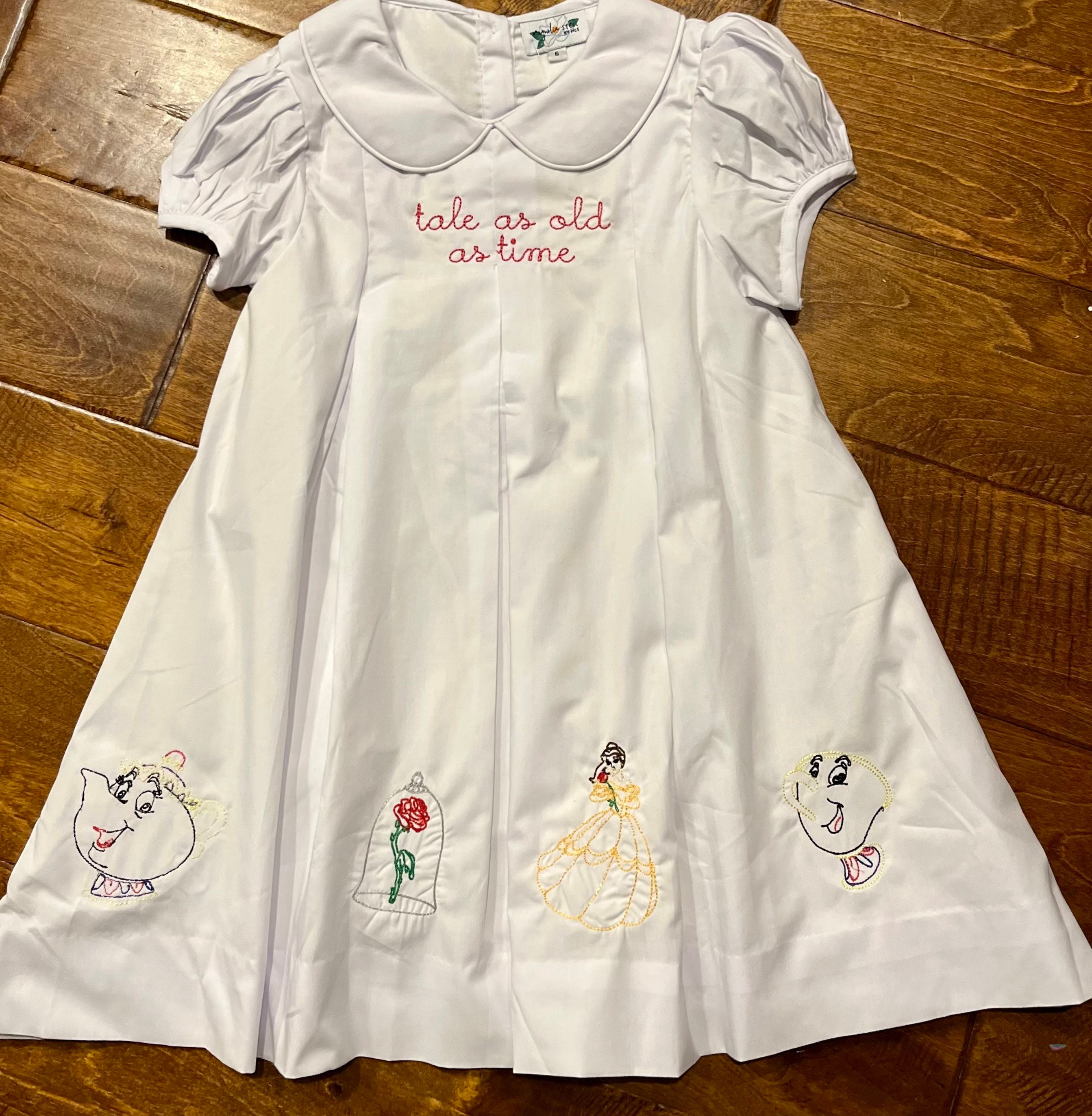 Beauty and the top beast smocked dress