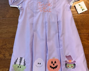 Halloween lavender pleat dress