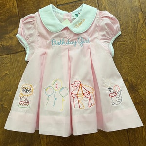 Circus carnival zoo birthday pleat dress