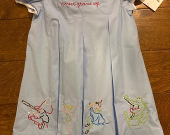 Princess Embroidered Pleat Dress - Etsy