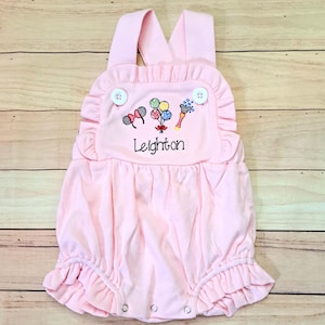 Magical Mouse Vacation Embroidered Sunsuit