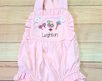 Magical Mouse Vacation Embroidered Sunsuit