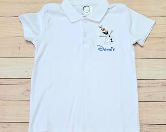 Frozen Olaf Embroidered Polo