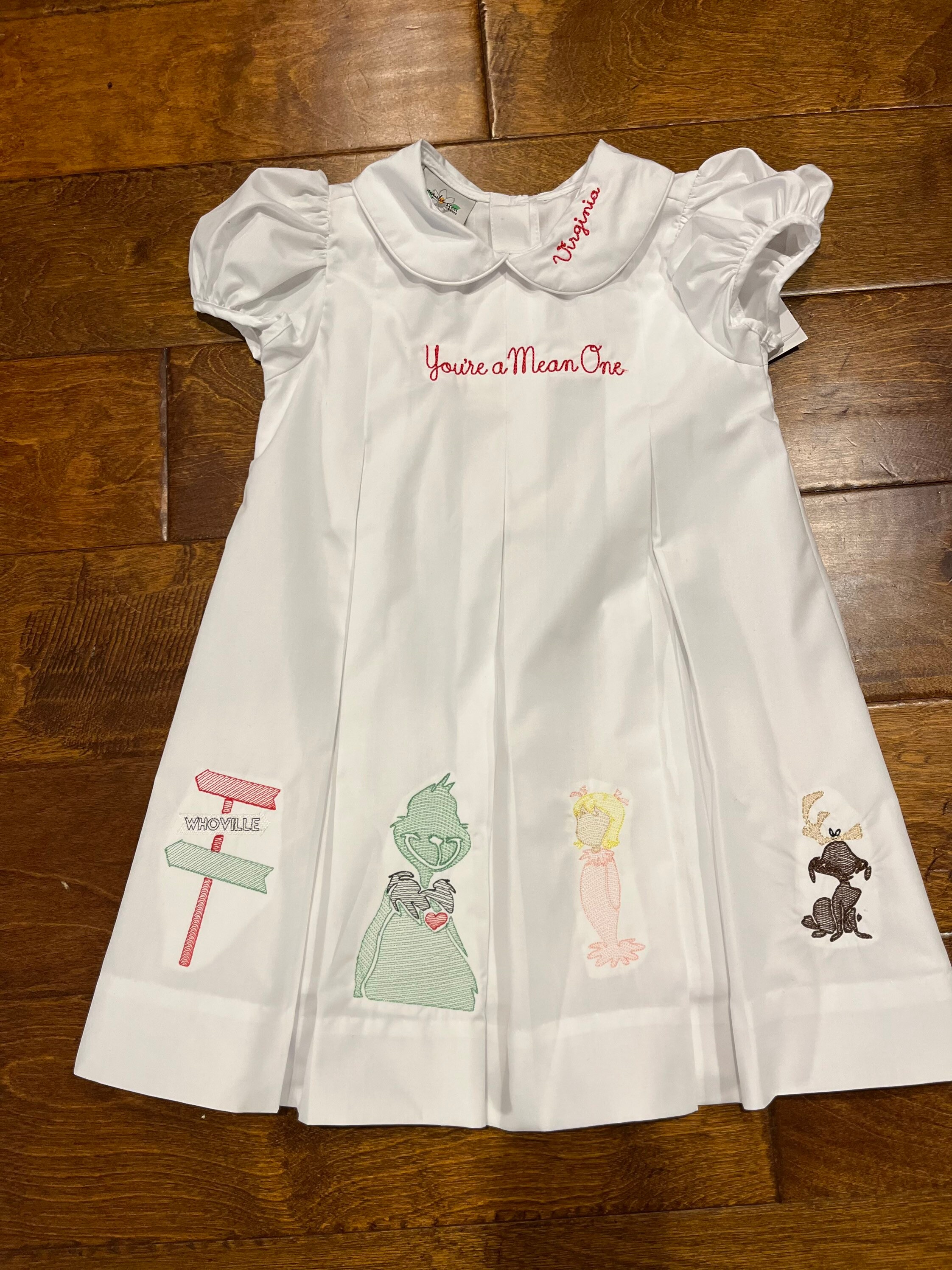 You're A Mean One Christmas Pleat Dress