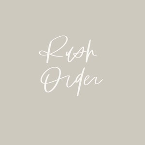 Rush shipping fee