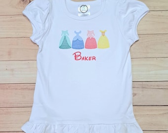 Princess inspired Vacation Mouse Embroidered Shirt