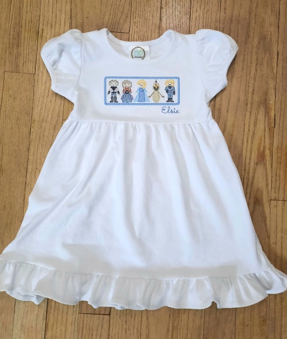 Frozen smocked dress sale