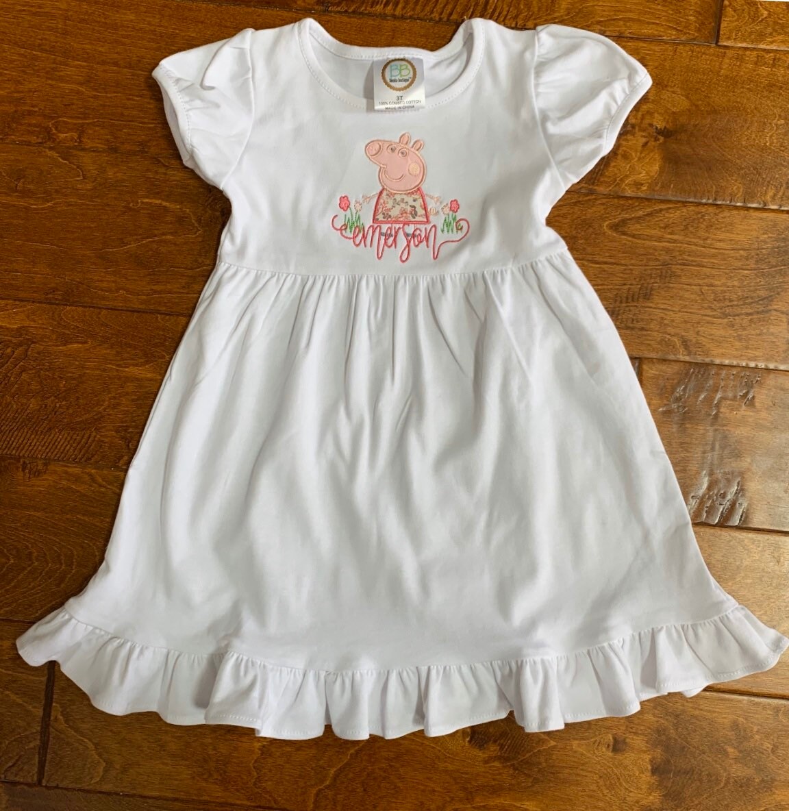 Peppa pig smocked dress hotsell