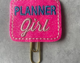 Planner Girl Planner Clip, Paper Clip Planner Clip, Accessory For Planners, Organizer Clip, Book Marker,  Planner Paper Clip, Planner