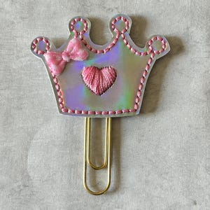 Princess Crown Planner Clip, Clips for Planners, Planner Clips, Paperclips, planner accessory, planner bookmark