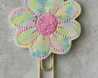 Daisy Planner Clip, Paper Clip Planner Clip, Accessory For Planners, Organizer Clip, Book  Mark, Paper Clip, Foral