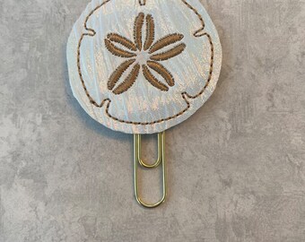 Sand dollar Planner Clip, Planner Clip, Clips for Planners, Happy Planners Planner Clips, Paper Clips, Page Markers, Beach