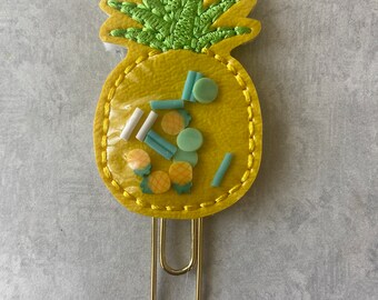 Pineapple shaker Planner Clip, Planner Clip, Clips for Planners, Planner Clips, Paper Clips, Page Markers, pineapple