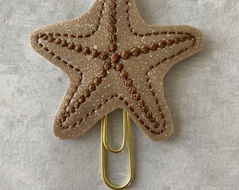 Beach Planner Clip, Planner Clip, Clips for Planners, Planner Clips, Paper Clips, Page Markers, starfish planner clip, vacation planner clip