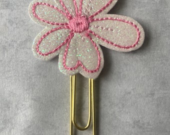 Flower Planner Clip, Paper Clip Planner Clip, Accessory For Planners, Organizer Clip, Book  Mark, Paper Clip, Foral