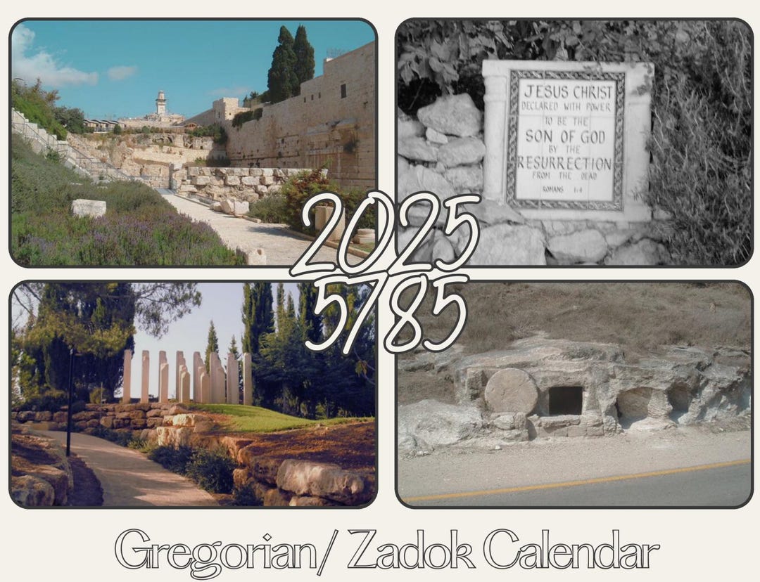 Gregorian and Biblical Feast Calendar for 2025 2026/ 5785 Etsy