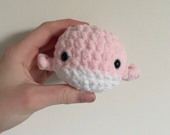 Virkad minivalplysch Amigurumi skrivbordskompis