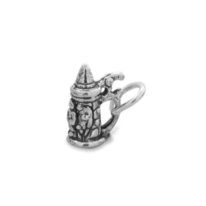 Oxidized Beer Stein Charm German Beer Stein Charm Unique Etsy