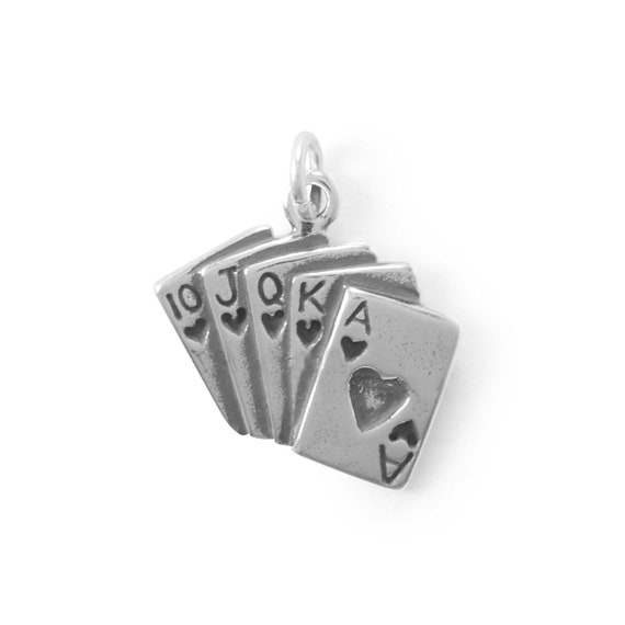Cards Charm Playing Cards Charm Poker Cards Charm Royal Etsy