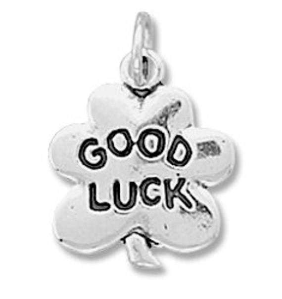Good Luck Charm Lucky Charm Sterling Silver Four Leaf Clover Etsy