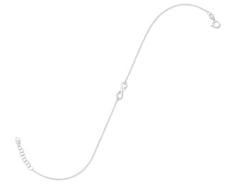 Anklet - .925 Sterling Silver Chain Anklet with Infinity Symbol - Summer Jewelry - Gift For Her - Beach Anklet - Sterling Silver Chain