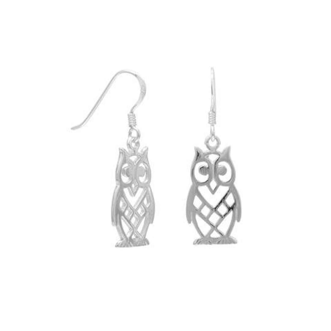 Earrings New Earrings Owl Earrings French Wire Earrings With Sterling ...