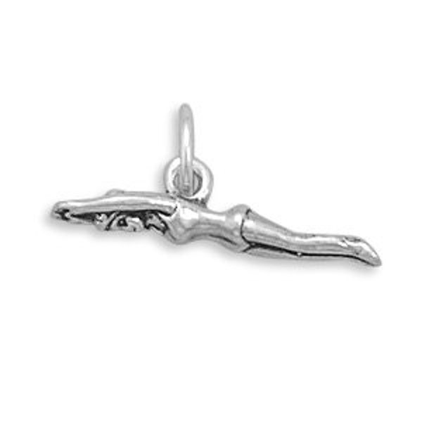 Swimmer Charm, Female Swimmer Charm, Olympic Swimming Charm, Swim, Diving, Jewelry, Accessory, Finding, Supply, Bracelet Charm, Sports Charm