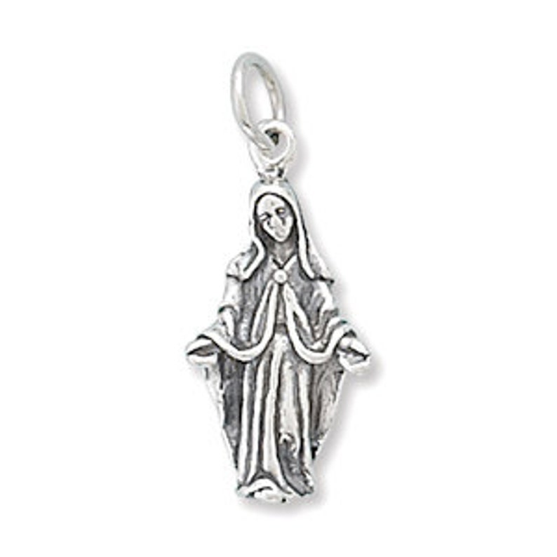 Virgin Mary Charm Holiday Charm Christmas Gift Collectible Etsy