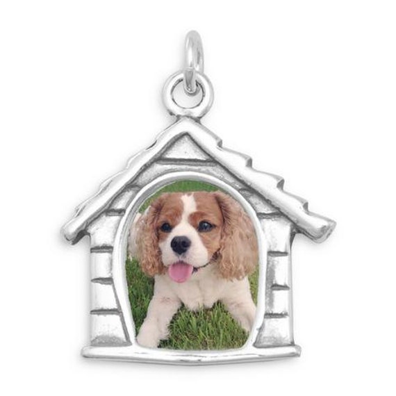 Dog House Picture Frame Charm Pendant Picture Frame Dog Etsy