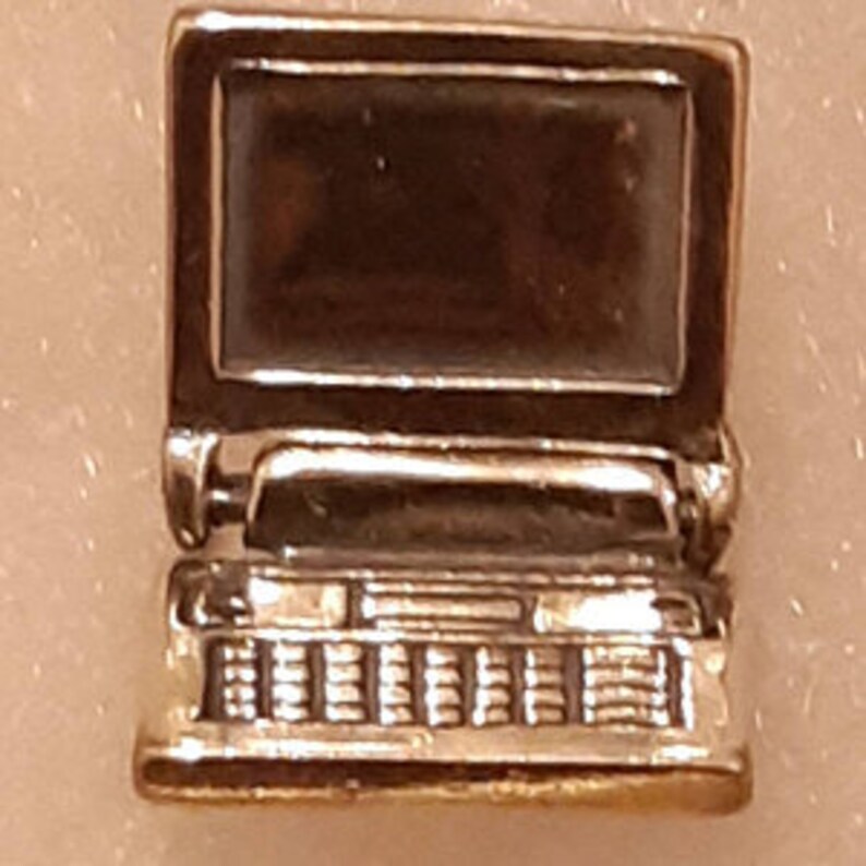 Computer Charm Movable Laptop Computer Charm Charm for | Etsy
