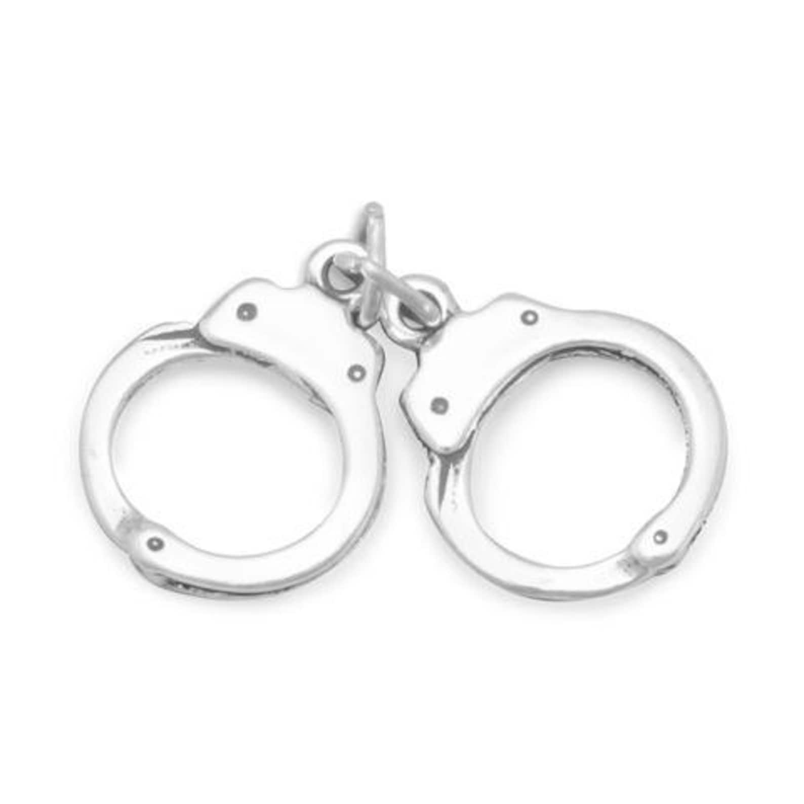 Handcuffs Charm Handcuffs Pendant Police Handcuffs Charm Etsy
