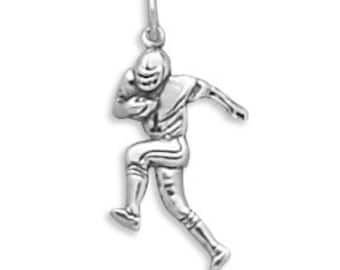 Football Player Charm, Sports Charm, Running Back Charm, Bracelet Charm, Necklace Pendant, Jewelry, Accessory, Findings and Supplies