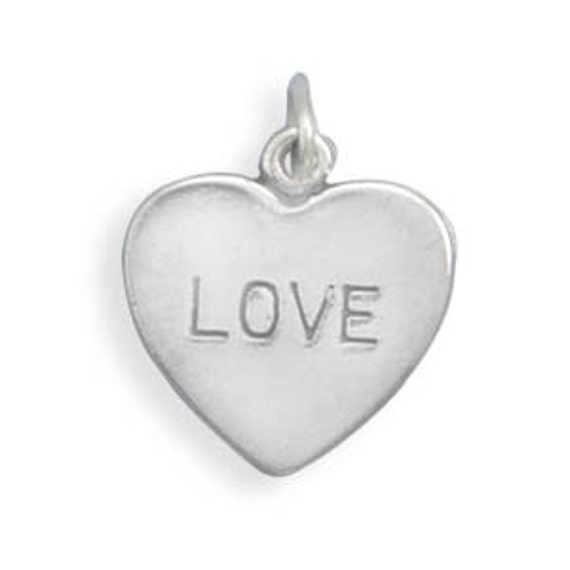 Happy Anniversary Engravable Heart .925 Solid Sterling Silver Charm Pendant Happy Anniversary Engravable Heart .925 Solid Sterling Silver Charm Pendant