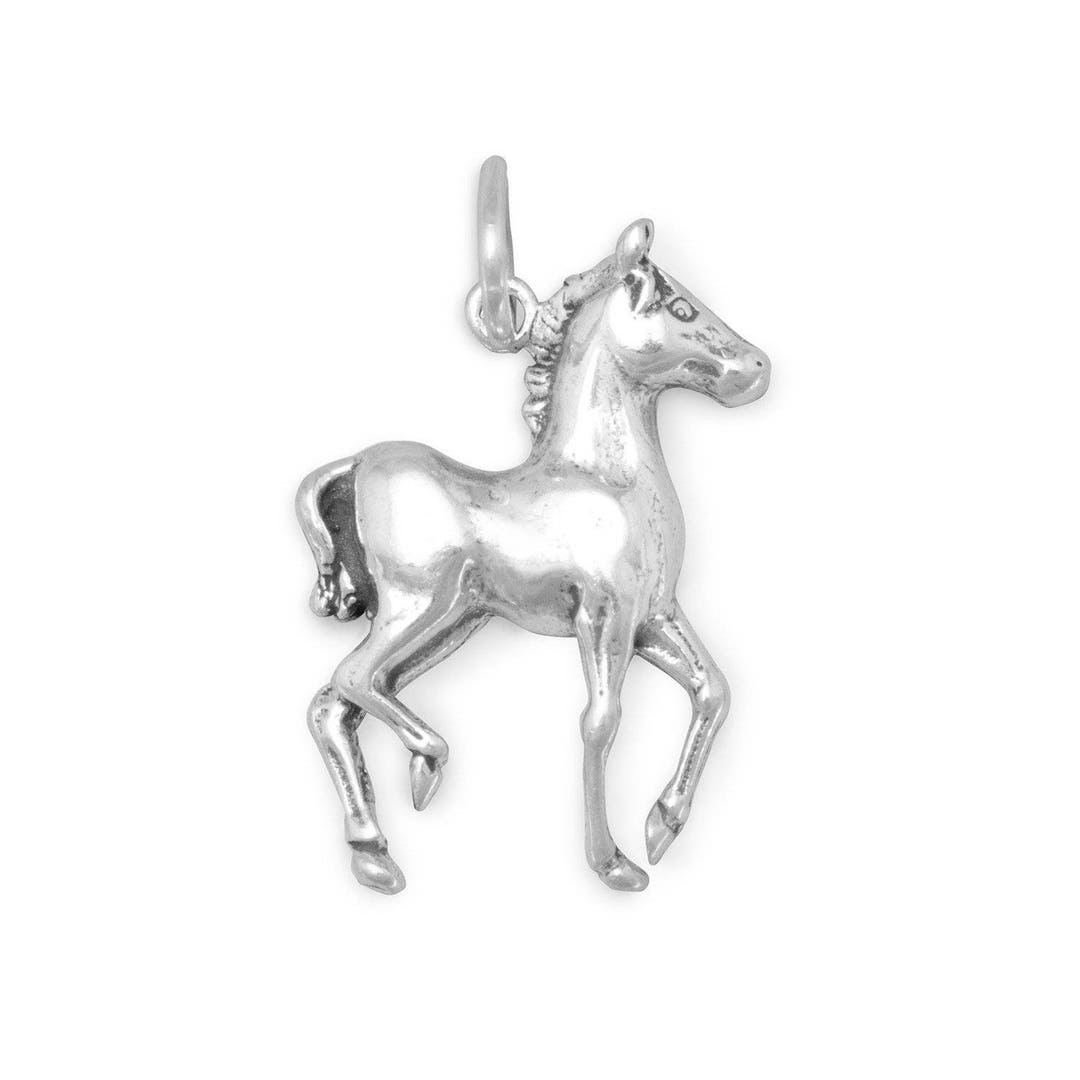 Horse Charm, Prancing Horse Charm, Pony Charm, Equestrian Charm, Equine Charm, Bracelet Charm