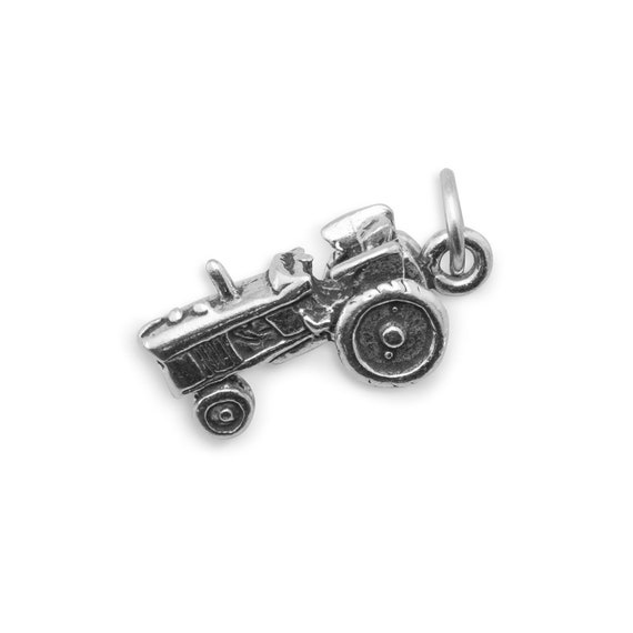 Tractor Charm / Farm Tractor Charm / Collectible Charm / Solid - Etsy