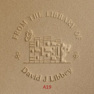 Personalized Book Embosser｜Cat Book Embosser｜Library Embosser Stamp｜From The Library Of Book Embosser｜Ex Libris Embosser｜Book Lover Gifts