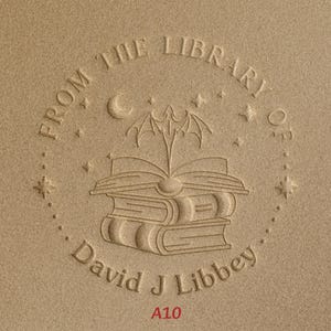 Personalized Book Embosser｜Dragon Book Embosser｜Library Embosser Stamp｜This Book Belongs To Stamp｜Ex Libris Embosser｜Gift For Book Lover