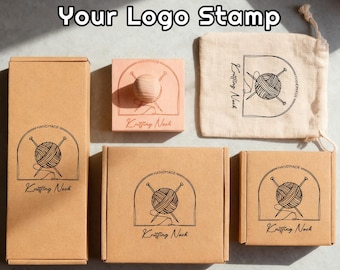 Personalized Logo Stamp - Professional Branding Stamp, For Packaging & Boxes, Wedding Stationery, Perfect Maker Gift